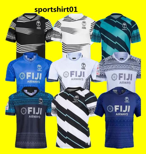 

21 22 fiji rugby jersey Sevens National 7's Rugby Jerseys Minster Cardiff Blues Renster Glasgow Warriors Mercedes cougar Australia football shirts men