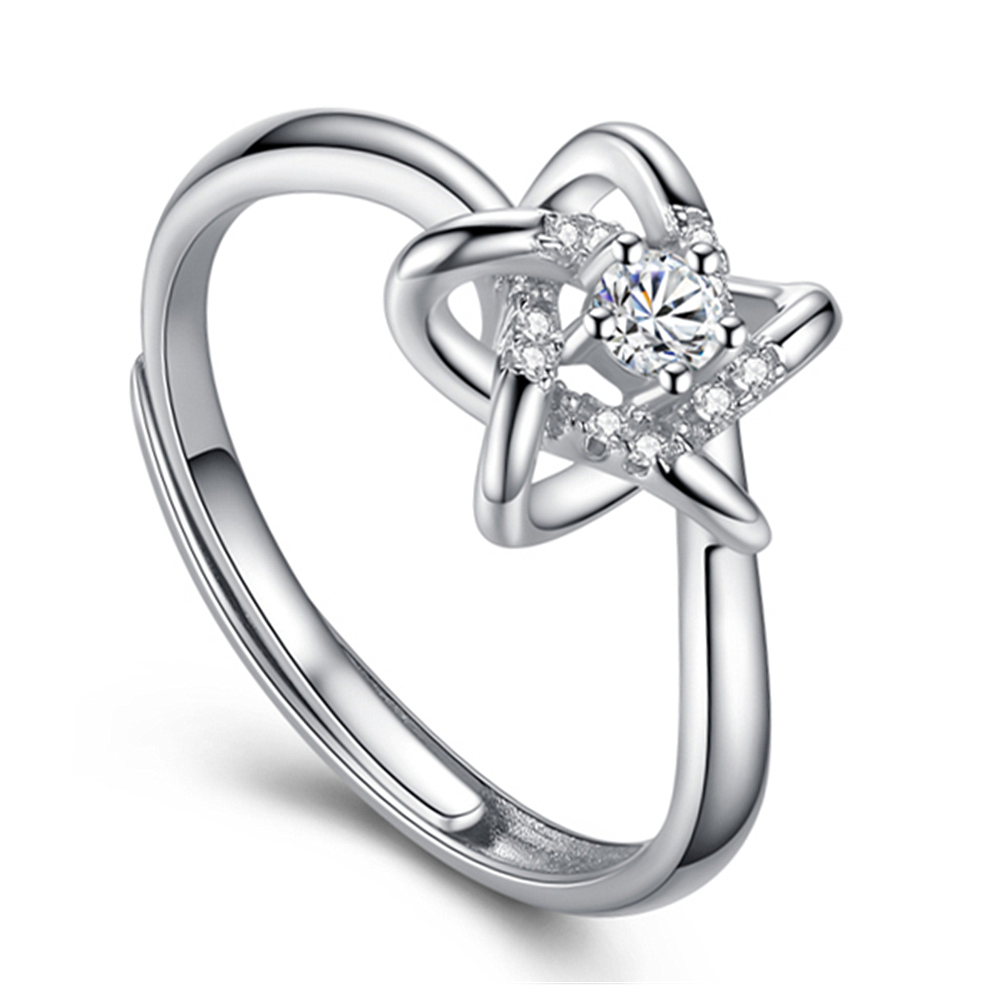 

Pentagram Ring Ladies Pentagram Party Jewelry Ladies Gift Star Open Ring