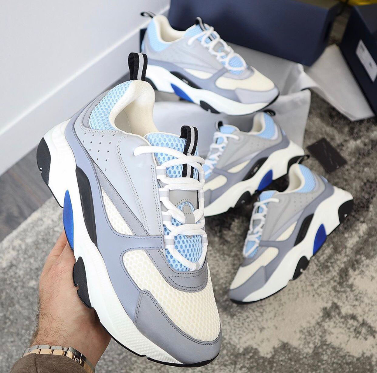 

22S New Designer Sneaker Shoes White Casual Flats For Couple Mesh Breathable Men Black Sports Shoe Wholesale Outdoor Trainers EU35-46, 12