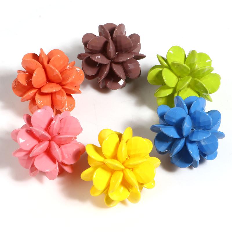 

Pendant Necklaces Fashion Multicolor Resin Pendants Ball Flower Handmade DIY Charms Making Earrings Keychains For Women Girls Party Jewelry