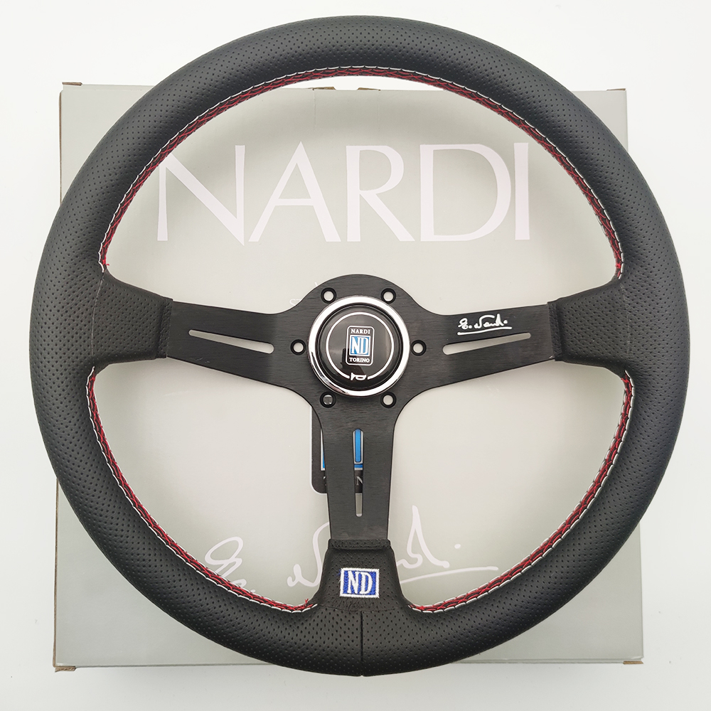 

350MM Leather steering wheel Racing sports Auto high quanlity