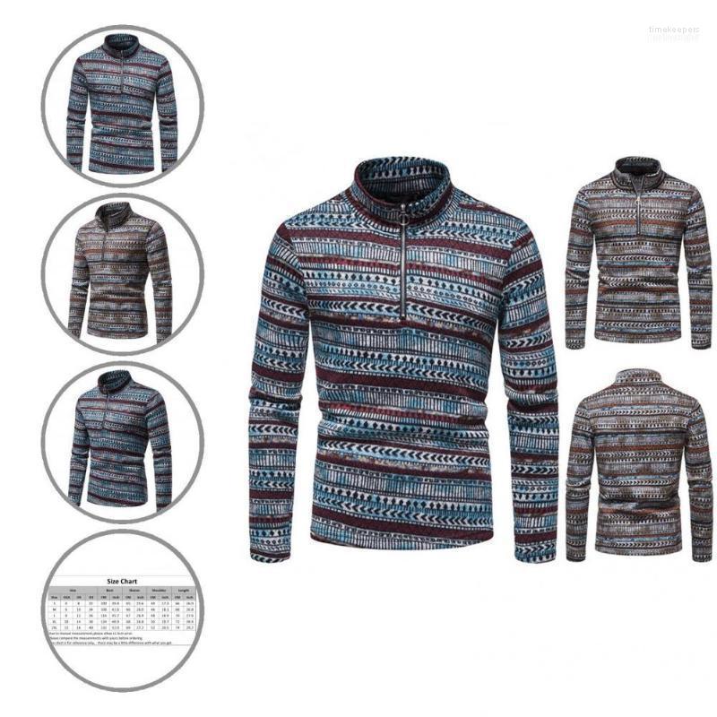 

Men' Sweaters Slim Fit Lightweight Ethnic Pattern Knitted Men Sweatshirt For Daily Wear Time22, Blue