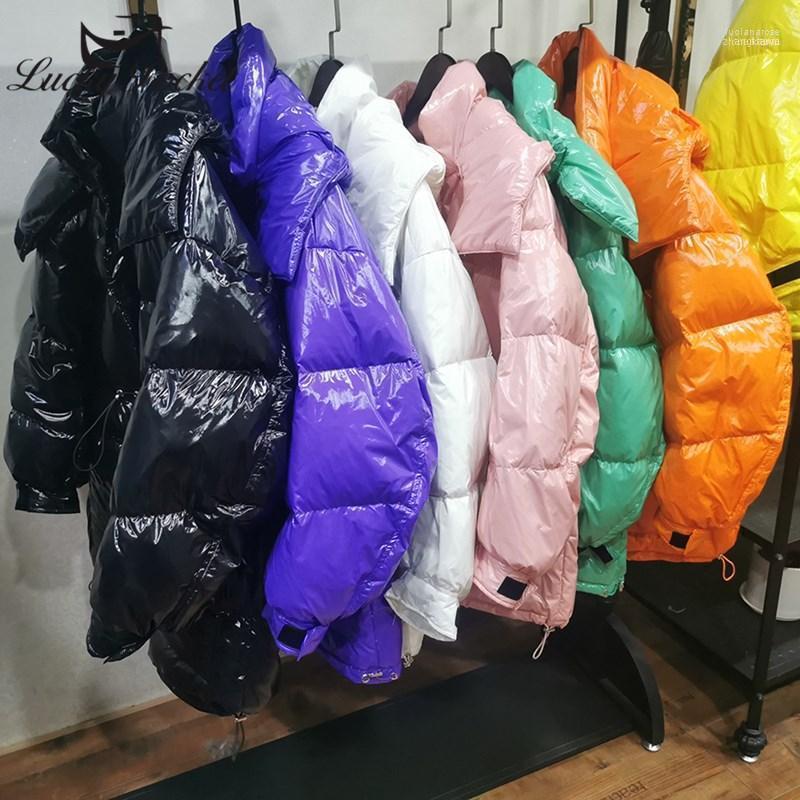 

Women Winter Thick Warm Fashion Hooded Down Jacket Female Brand Parkas Outerwear Ladies Casual Loose Plus Size Coats ML2231 Luci22, Black