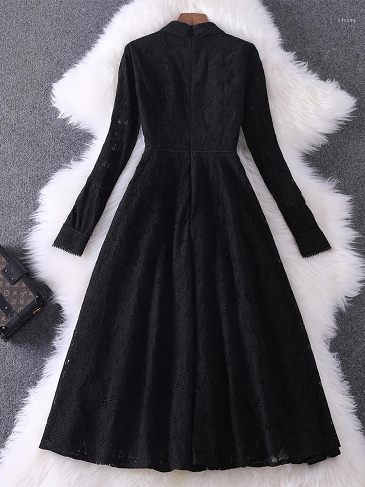 

Casual Dresses Women' Spring And Autumn Dress 2022 Black Party Retro