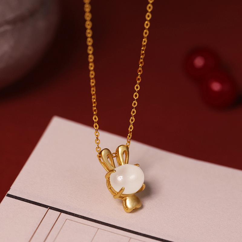 

Pendant Necklaces Chinese Wind And Tian Baiyu 925 Silver Necklace Retro Gift Year GiftPendant PendantPendant