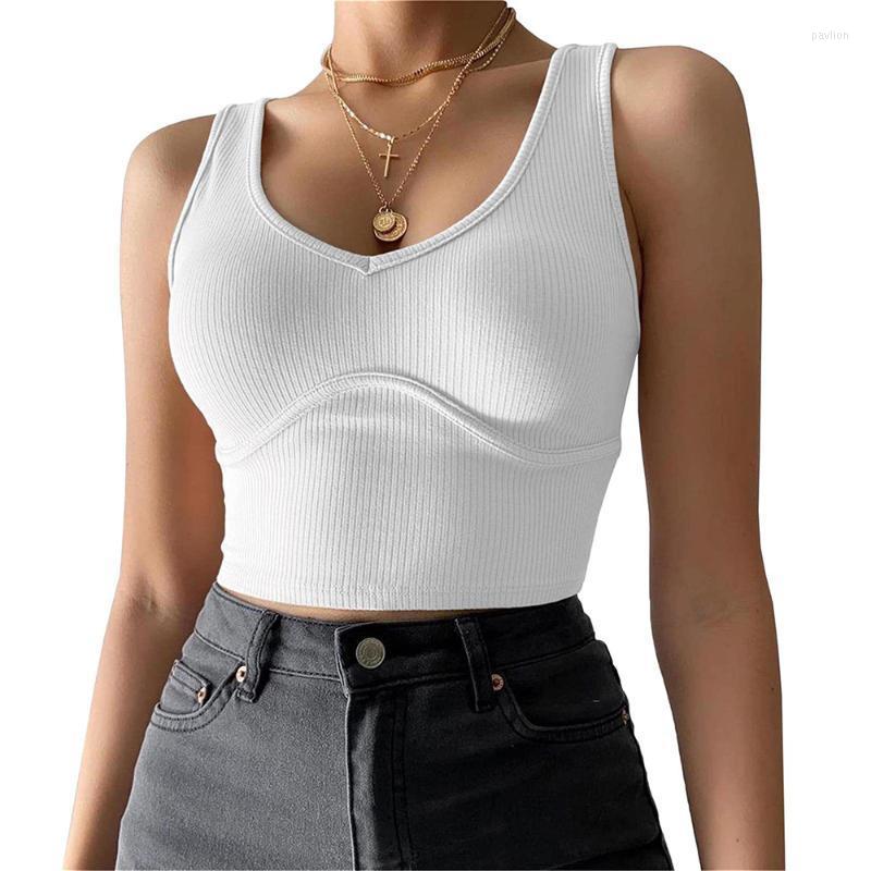 

Women' Tanks & Camis Crop Top Women Seamless Underwear Vintage Vest Female Sexy Lingerie Sports Bralette Cropped Camisole, Blue