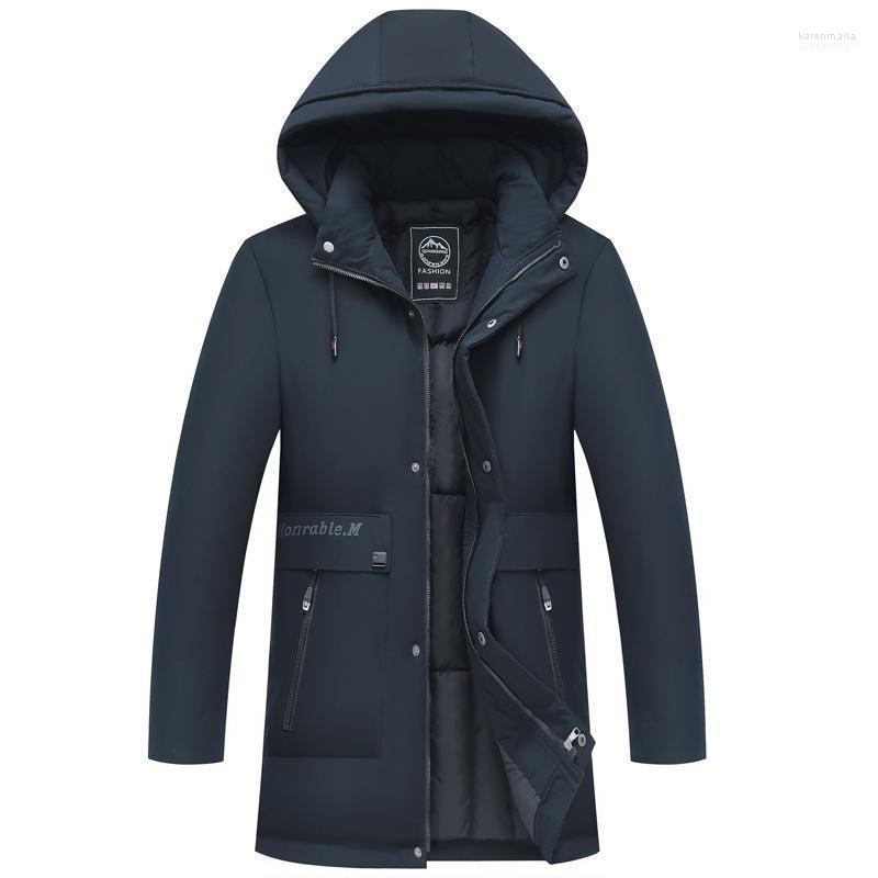 

Men's Down & Parkas 2022 Men Jacket Coats Thicken Warm Winter Windproof Jackets Casual Parka Hooded Outwear Male Cotton Padded Ja Kare22, Black