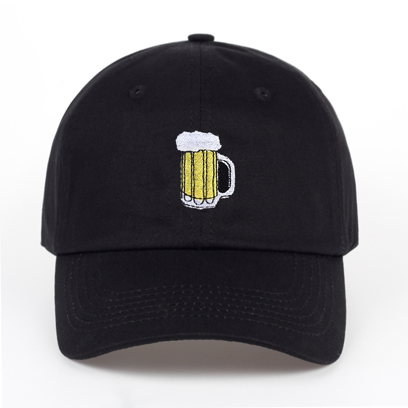 

2022 Casual hats beer hockey cotton baseball cap fashion men and women adult hip hop hat summer sunscreen, White