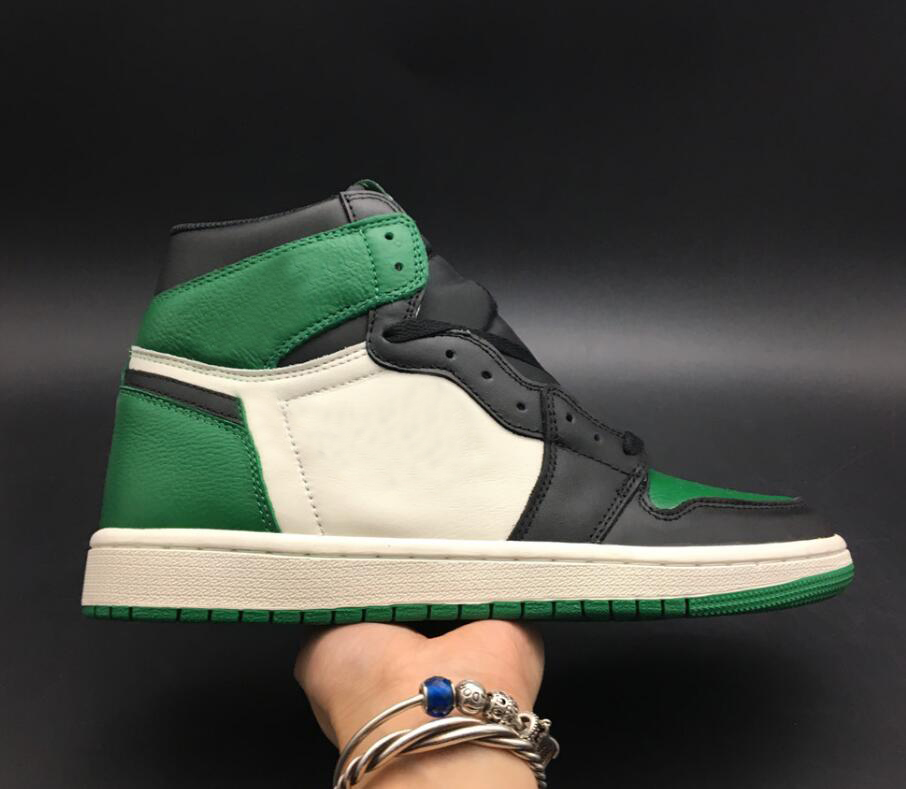 

top Quality 1 High OG Pine Green Men womens Basketball Shoes Sail-Black Sports Sneakers 555088-302 With Original Box 1s Varsity Red/Black-Sail-Muslin DZ5485-612