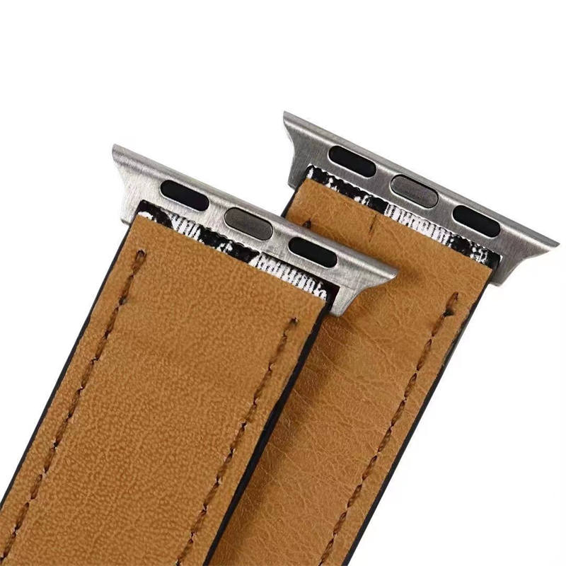 

Watch Straps Guard 42mm bands 38mm 40mm 44mm For Apple strap iwatch series 6 3 4 5 SE 7 Watchband leather Bracelet Gold Men Women Fashion