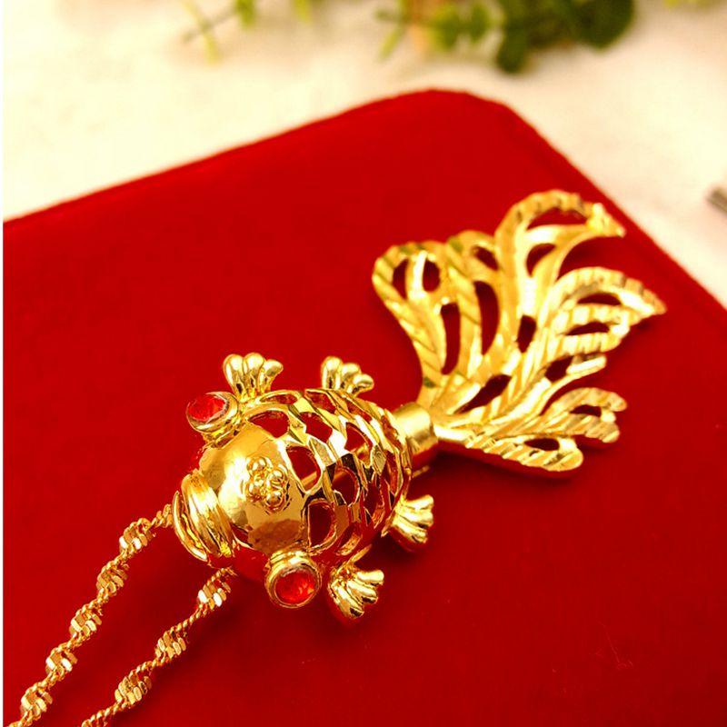 

Pendant Necklaces Fashion Jewelry Yellow Gold Filled Fish Women NecklacePendant