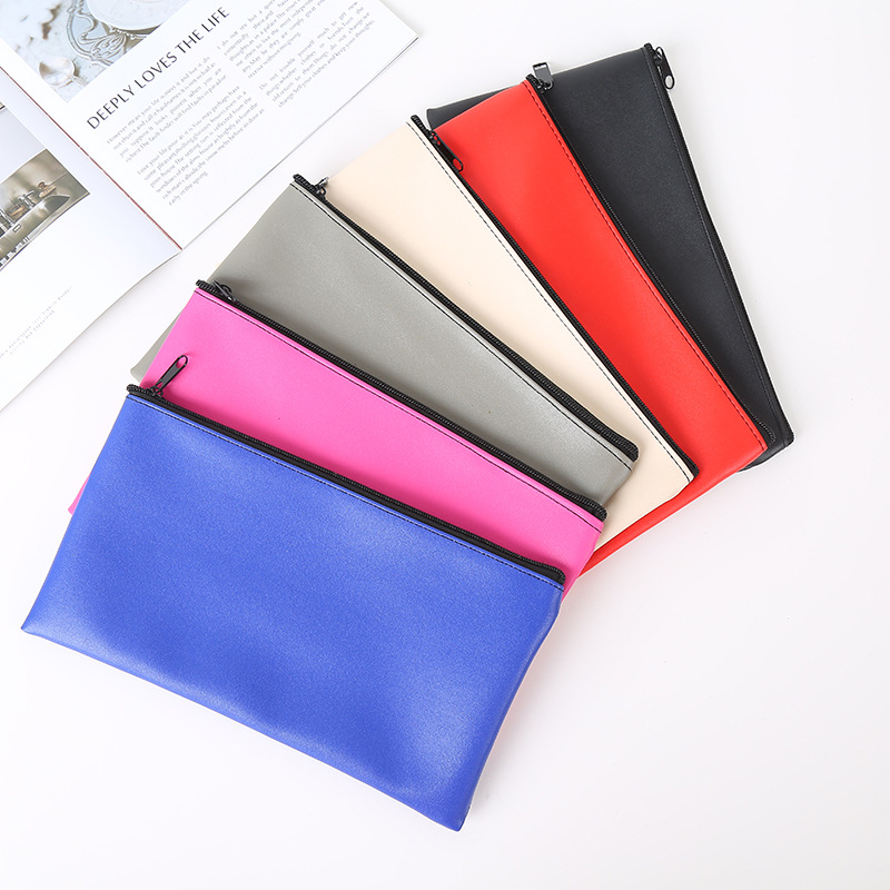 

PU Leather Receipt Bag Storage Bag Stationery Bags 27 x 15cm 1222730