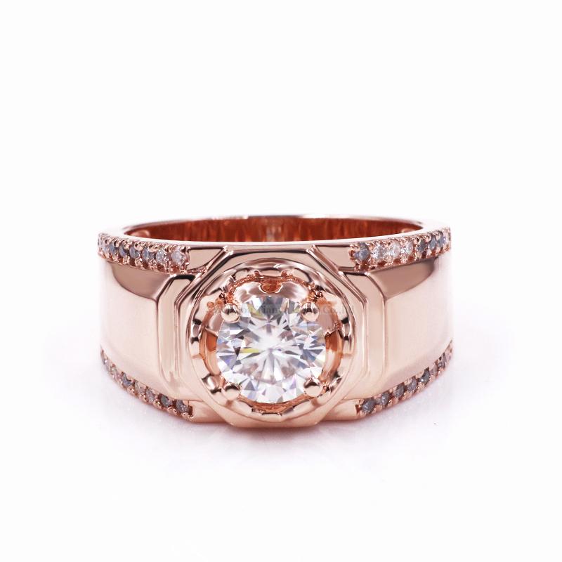 

Cluster Rings Tianyu Gems Men Wedding Silver 925 1.2ctw Stones 6.5mm Moissanite Diamonds 18k Gold Plated Fine Jewelry Accessories