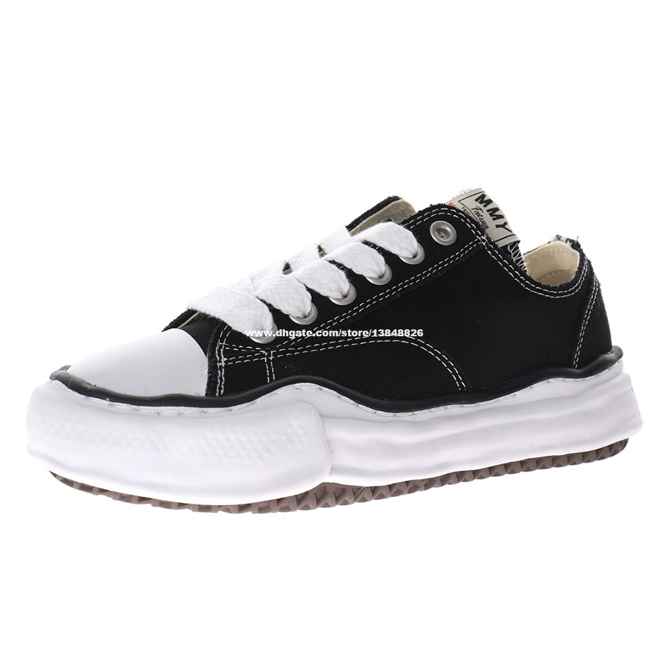

Maison Mihara Yasuhiro Original Sole Low Cut Canvas Shoes Men Toe Cap MMY Sports Shoe Womens Women, 11 36-45