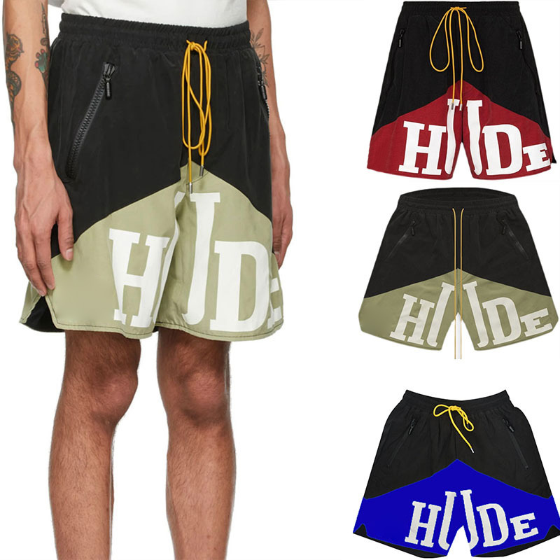 

Mens Fashion Shorts Summer Casual Sweatpants classic print Streetwear Mens Sport style Short street sweatpant, R1green