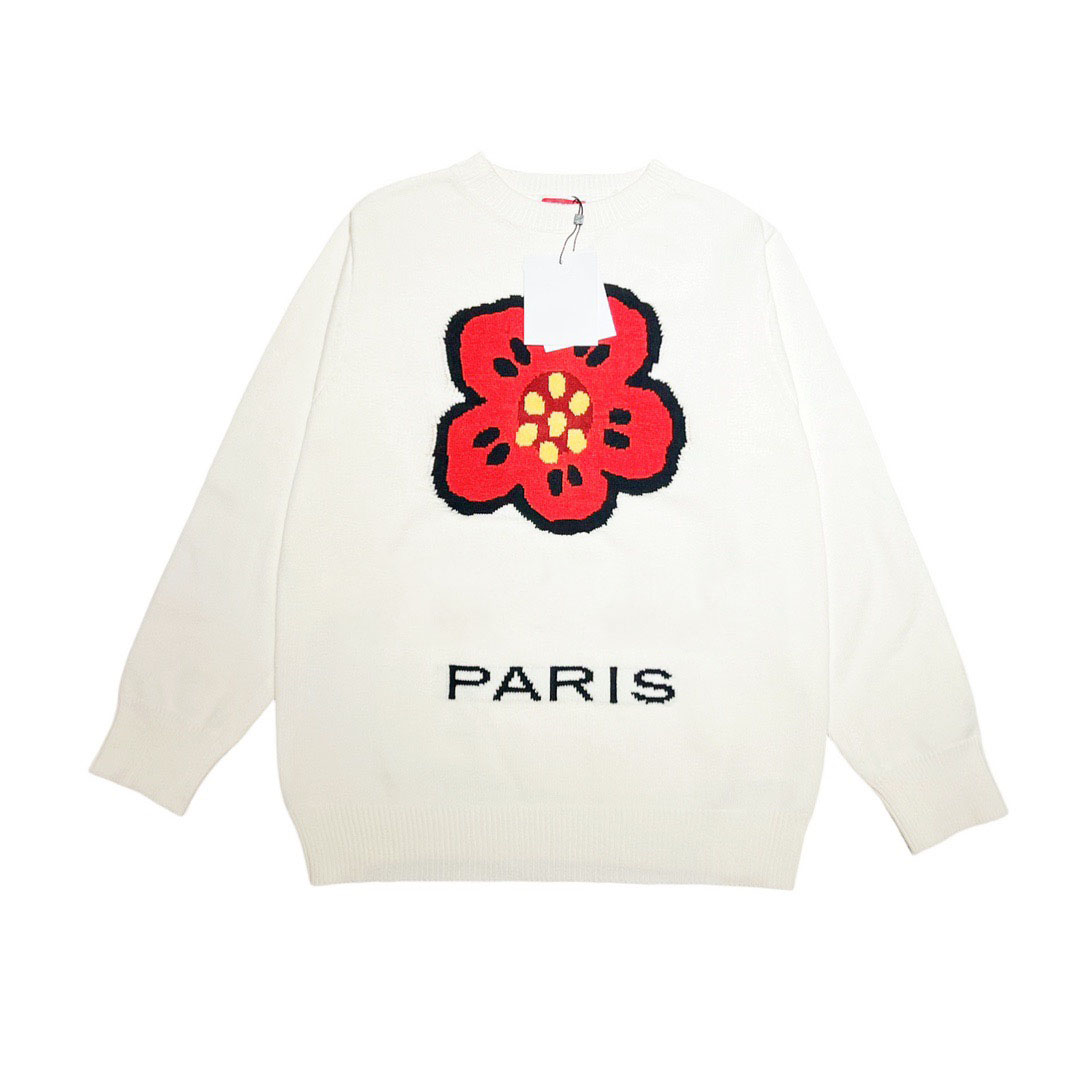 

Men's Plus Size Sweaters hoodies in autumn / winter 2022acquard knitting machine e Custom jnlarged detail crew neck cotton h43GDF, White