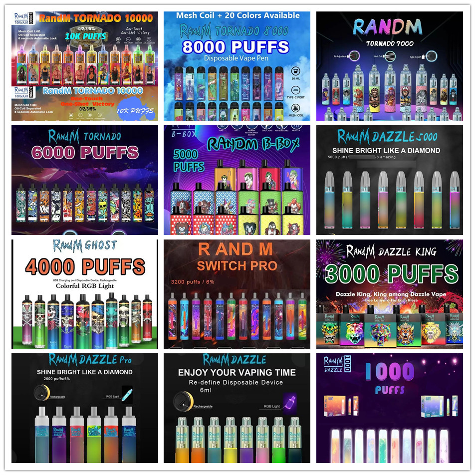 

RandM Dazzle Switch Pro B Box Tornado Ghost Electronic Cigarettes Disposable Vape king 1000 2000 2600 3200 4000 5000 6000 7000 8000Puffs Authentic wholesale