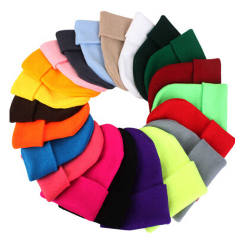23 Colors Classic Men Ladies Womens Slouch Beanie Knitted Oversize Beanie Skull Hat Caps Lovers Kintted Cap Solid Beanie Caps
