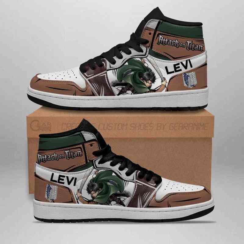 

Levi Ackerman Sneakers Attack on Titan Anime, Others