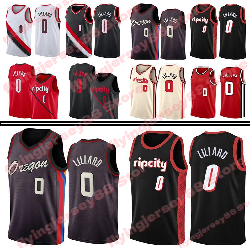 

Men's Damian 0 Lillard Jersey 75th Anniversary 2022 City Basketball Jerseys Jason 55 Williams Black Purple Top Quality shirt