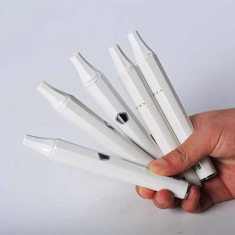

Popular electronic cigarette G9 pen wax vaporizer pen empty vape pen cartridges starter kits for wax oil dry herb vaporizer, White