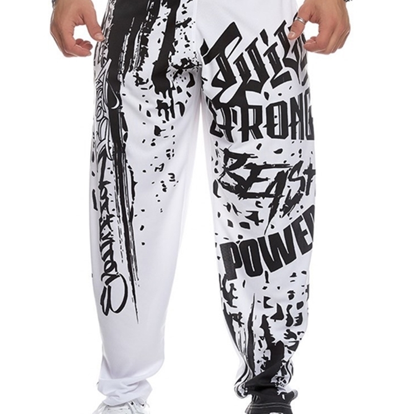 

Running Jogging Pants Men Polyester Soft Bodybuilding Joggers Sweatpants Harem Long Trousers Fitness Sport Training Pants 220615, Sky blue