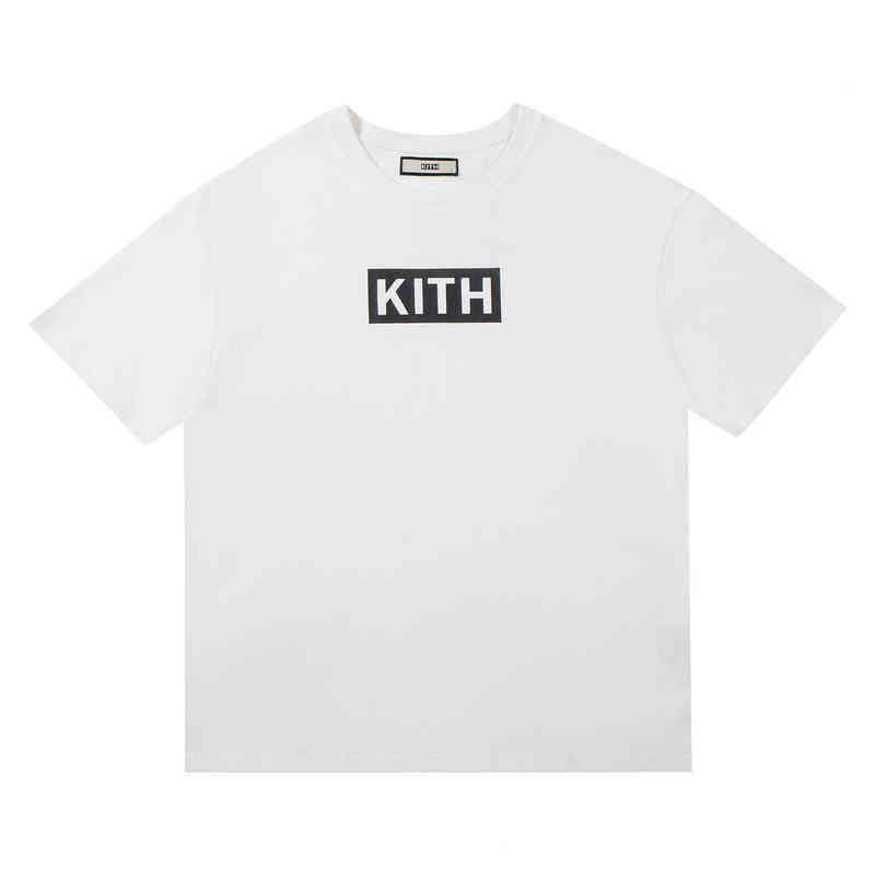 

Designer t shirts for men Kith Diamond Short Sleeve plain black T-shirt fashion Clothing Brand Round Neck Slim Social Spirit Guy Half Man 00102, White