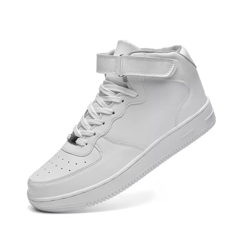

White High Top Basketball Shoes Women Mens Basketball Sneakers Unisex Causal Breathable Comfortable Sports Trainers Size 47 New, Ya03 white
