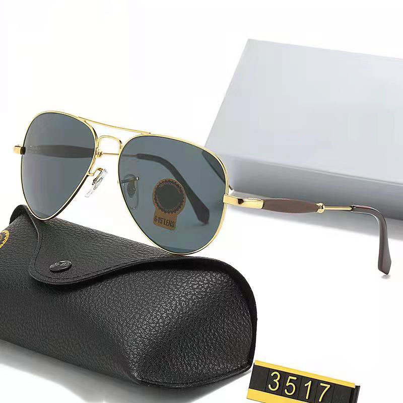 

Fashion Trend Oversized Sunglasses Men Women Metal Frame Ultra HD Tempered Glass Lens Leisure Travel Driving Glasses Gafas Del