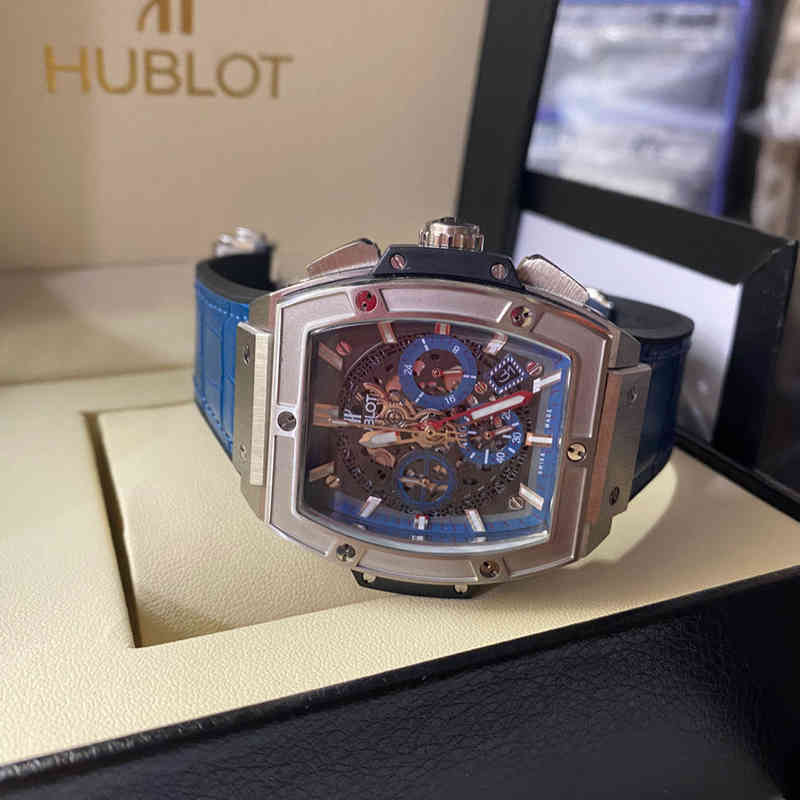 

Chronograph Automatique SUPERCLONE watch Luxury Watches for Mens Mechanics Hublo Same Bang Wine Barrel Men's Fashion Leisure Trend Designer Automatic, Black