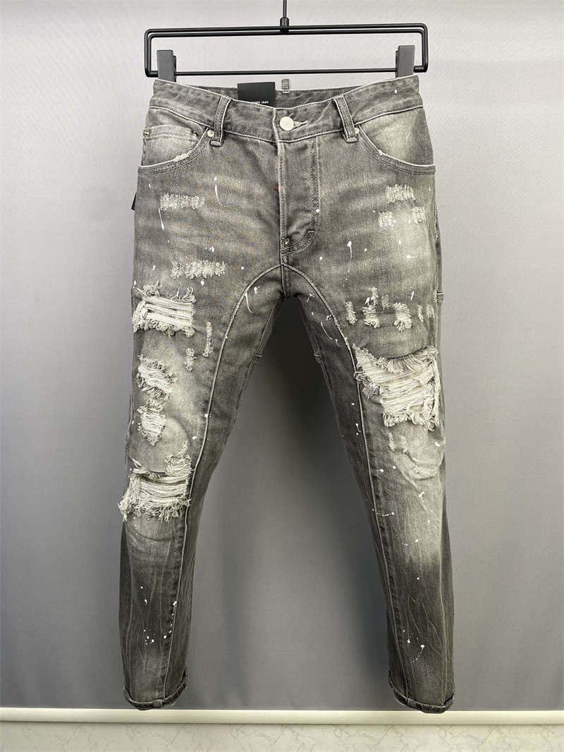 

2022 New Arrivals D2 Mens Luxury Designer Denim''dsq2''Jeans Holes Trousers Dsquare Jeans COOLGUY Biker Pants Mens Clothing 2#A515, A515