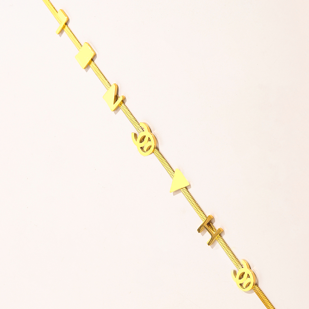 

Womens Necklace Choker Chain 18K Gold Plated Stainless Steel Designers Letter Necklaces Pendant Statement Wedding Jewelry Accessories ZG1495