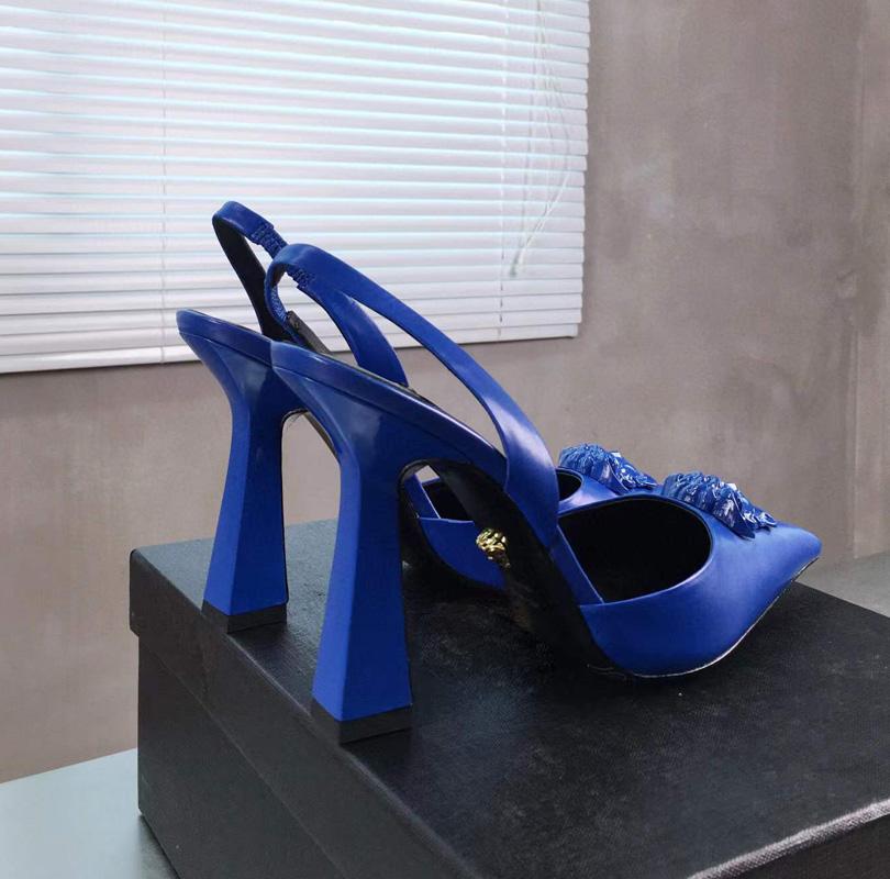 

latest fashion Pink Patent Leather high-heeled shoes pointed decorative pump 11cm Dress dinner shoes Sandals, Red