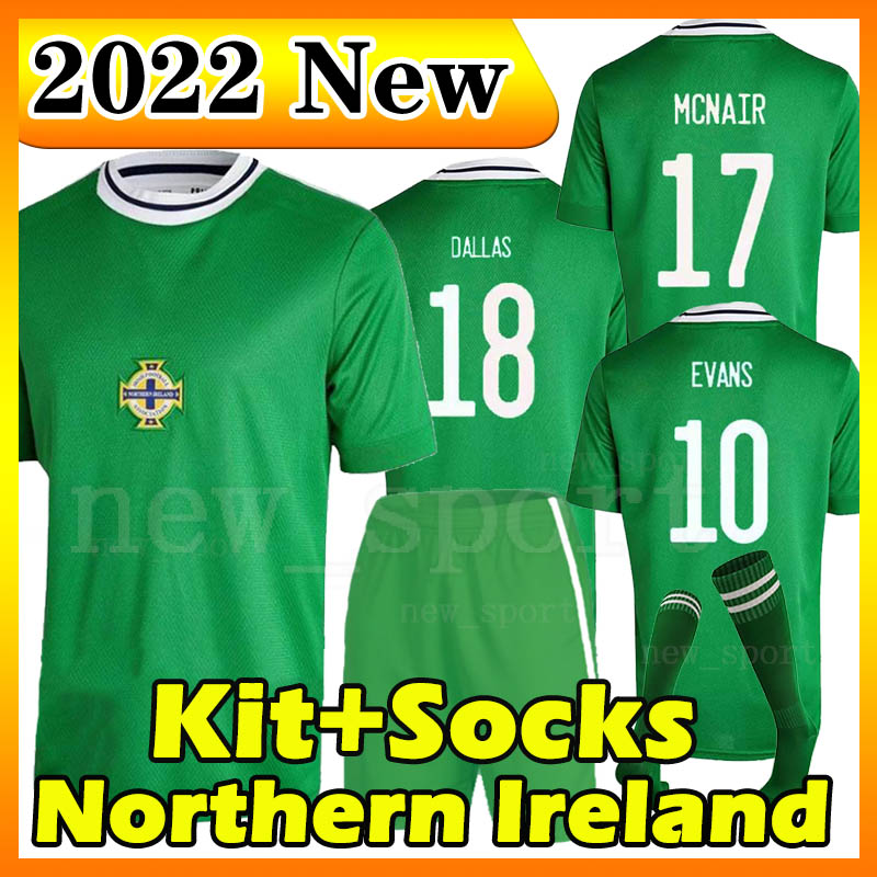 

22 23 Northern Ireland Soccer Jerseys 2022 2023 Home Classic Vintage Jersey George EVANS LEWIS SAVILLE DAVIS WHYTE LAFFERTY McNAIR jersey Men kit+socks full set women, 2022 home