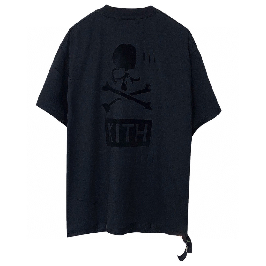 

Men Women Designer T Shirts Oversize Tops Rainbow Ribbon Cleft Skull Short Sleeve, Black