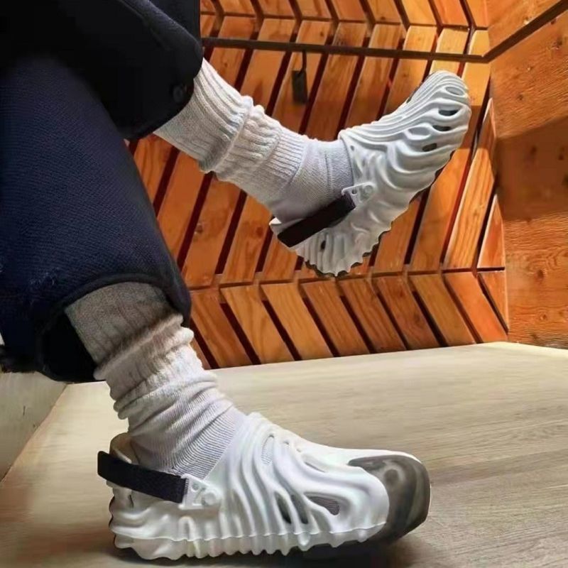 

Polle Clogs Women Croc Shoes Summer For Brand Design Sandalias Mujer Zapatos planos Slippers 220408, Auburn