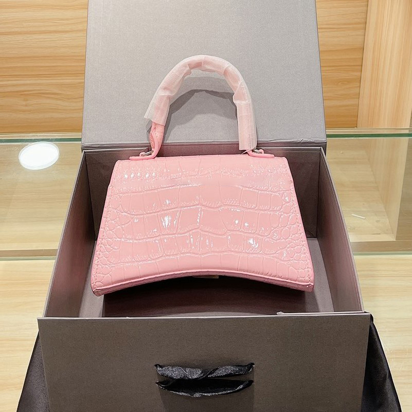 

Half Moon Hobos Hasp Handbag Designers Wallet Shoulder Crossbody Bag Purse Tote Mini Plain Alligator Crocodile One Handle Clutch Bags Women Luxury Handbag Backpack, Flat style d gold-color logo
