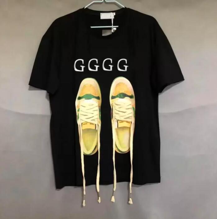 

New Mens Designer T Shirt Clothes Womens Clothing Pure Cotton Round Neck Short Sleeve Sign Double G Letter Print high street S-2XL, 1#