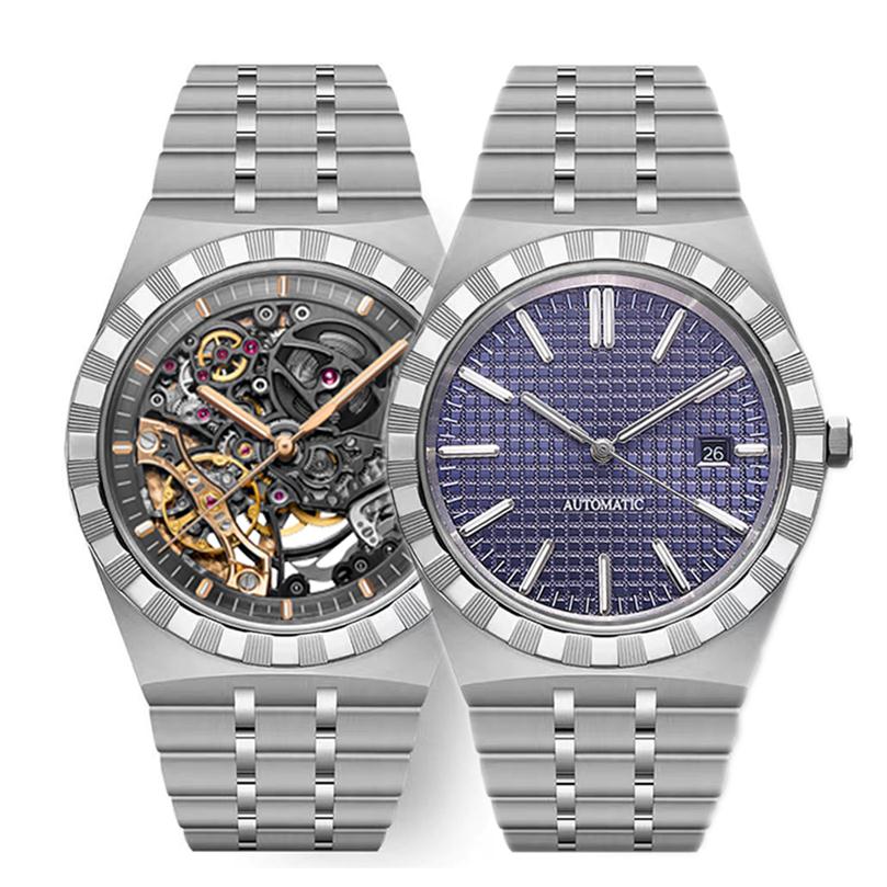 

caijiamin-2022 mens watch automatic mechanical watch men watches 41MM diver Sport steel strap 5 ATM waterproof sapphire glass holl2236