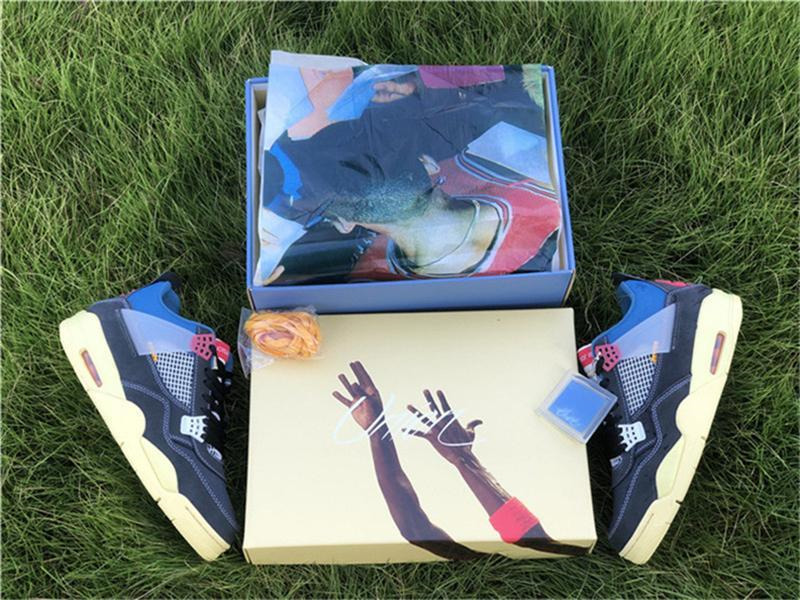 

2022 Best Quality 4 Union La Guava Ice Off Noir 4s Sophomore Album Basketball Shoes Delta Mid 92 Los Angeles Dc9533 -001 Sneakers With Bo, Black