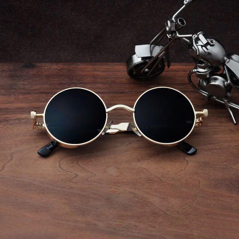

Sunglasses Classic Steampunk 2022 Men And Women Retro Round Glasses Metal Fashion UV400SunglassesSunglasses