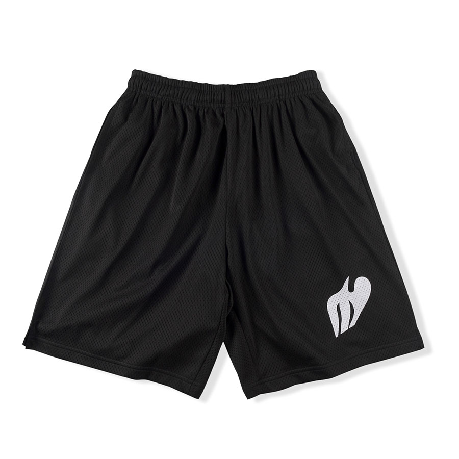 Short en maille pour hommes, maillot de bain noir, pantalon de plage à séchage rapide, 11 qualité, imprimé à la mode, pantalon court de gymnastiq