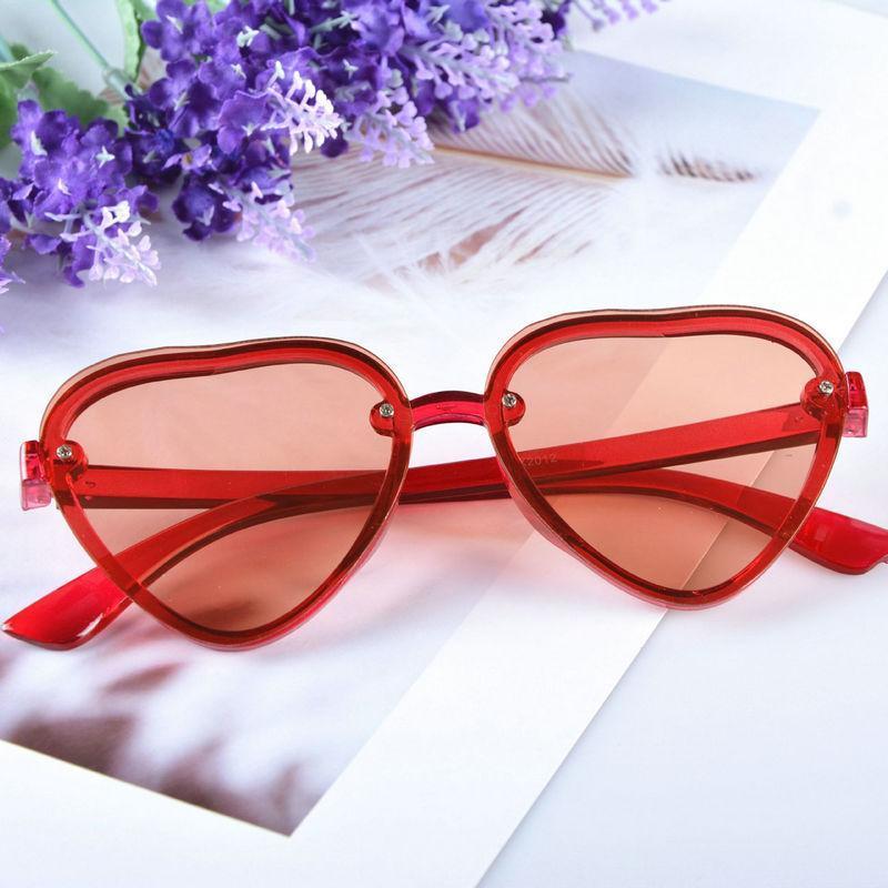 

Sunglasses Korean Version Of The Ocean Transparent Roundre Love Heart Anti-UV Retro Trend Men And Women Jelly Color GlassesNXSunglasses