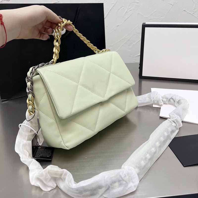 

25cm Women 19 Large Handbags Tote Bag Genuine Leather Gold-Tone Metal Hardware Designer Bags Multicolor Patchwork Chain High Capacity Flap Shoulder Bag Cross Body Z, Customize