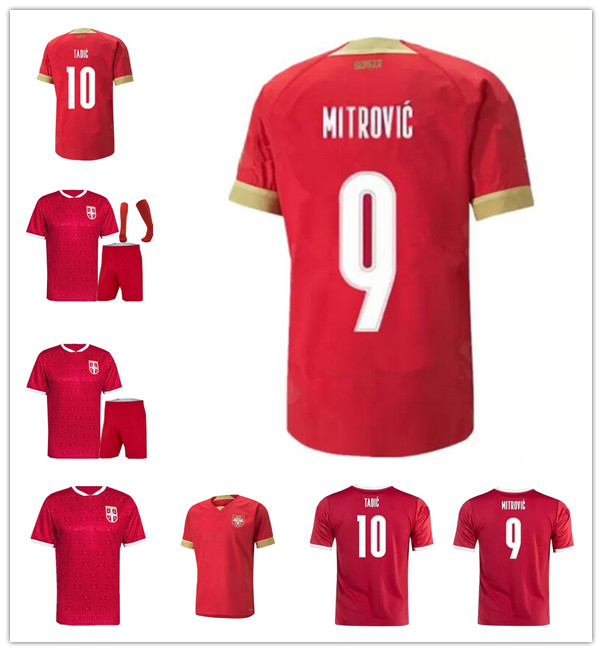 

2022 SERBIA Soccer Jersey national team 21 22 23 Vlahovic MILIVOJEVIC MITROVIC Kostic TADIC KOLAROV SERGEL JOVIC Men kist Football Shirt set uniforms