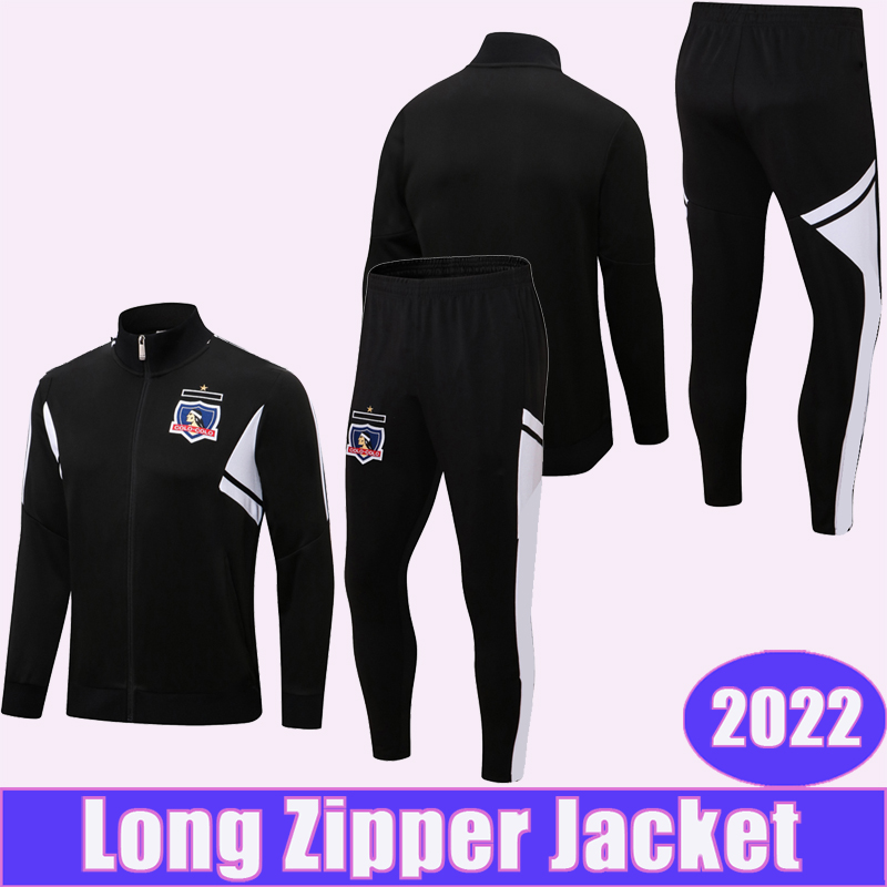 

2022 Colo Colo SANTOS BOLADOS Jacket Tracksuit Kit Suit Soccer Jerseys ARRIAGADA ZALDIVIA GIL FUENTES COSTA LUCERO Full Zip Training Wear Top Football Shirts, Wyg4048 2022 jacket black