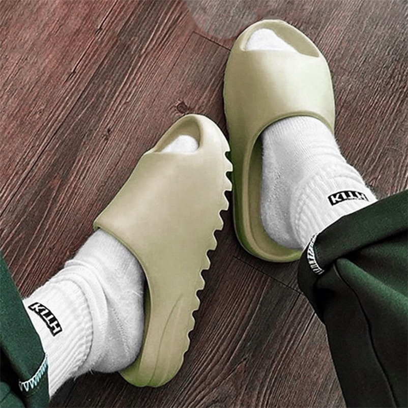 

Summer Men Women Soft Bottom Indoor Home Slides Sandals Light Beach Shoes Male Slippers Flip Flops Big Size 220614, Apricot