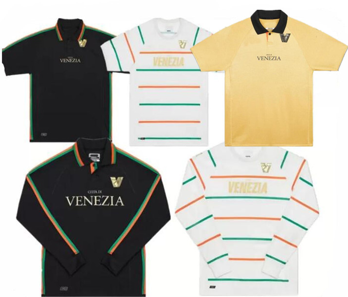 

22 23 Venezia FC Soccer Jerseys home Black Away White Third Blue 10# ARAMU 11# FORTE Venice 2022 2023 BUSIO 27# Football Shirts 3rd Kit Uniforms, 22/23 third