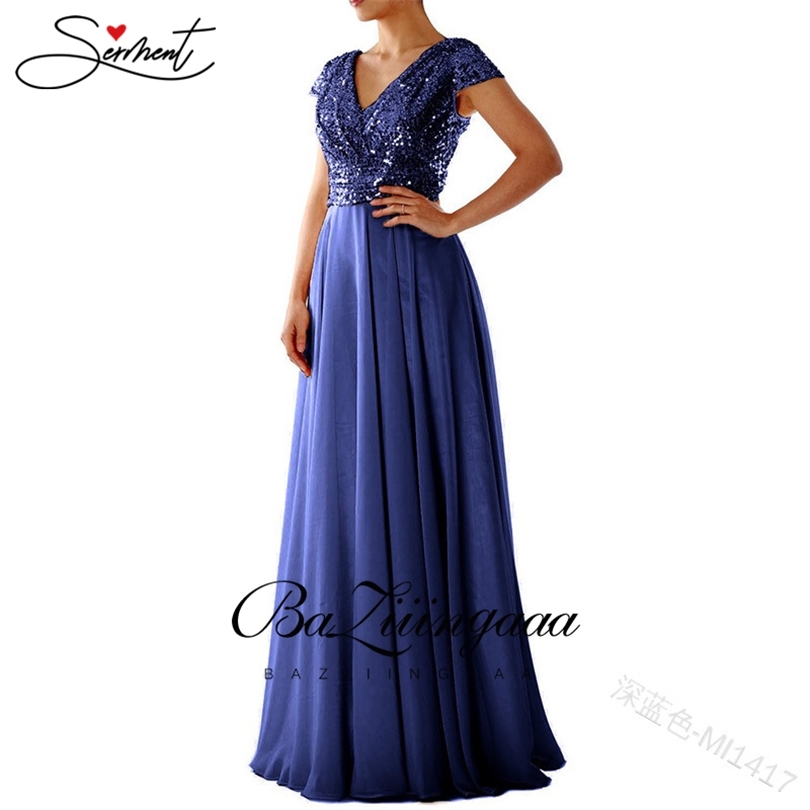 

OLLYMURS Autumn and Winter New European and American Solid Color Evening Dress Long dress Chiffon Dress Evening Gown 201114, Pink