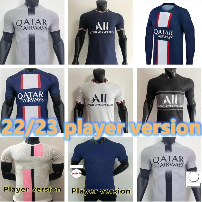 

Player version 22 23 maillots de foot MBAPPE SERGIO RAMOS 4th soccer jersey ICARDI PSGs top thailand 2022 2023 football shirt HAKIMI WIJNALDUM Camiseta futbol